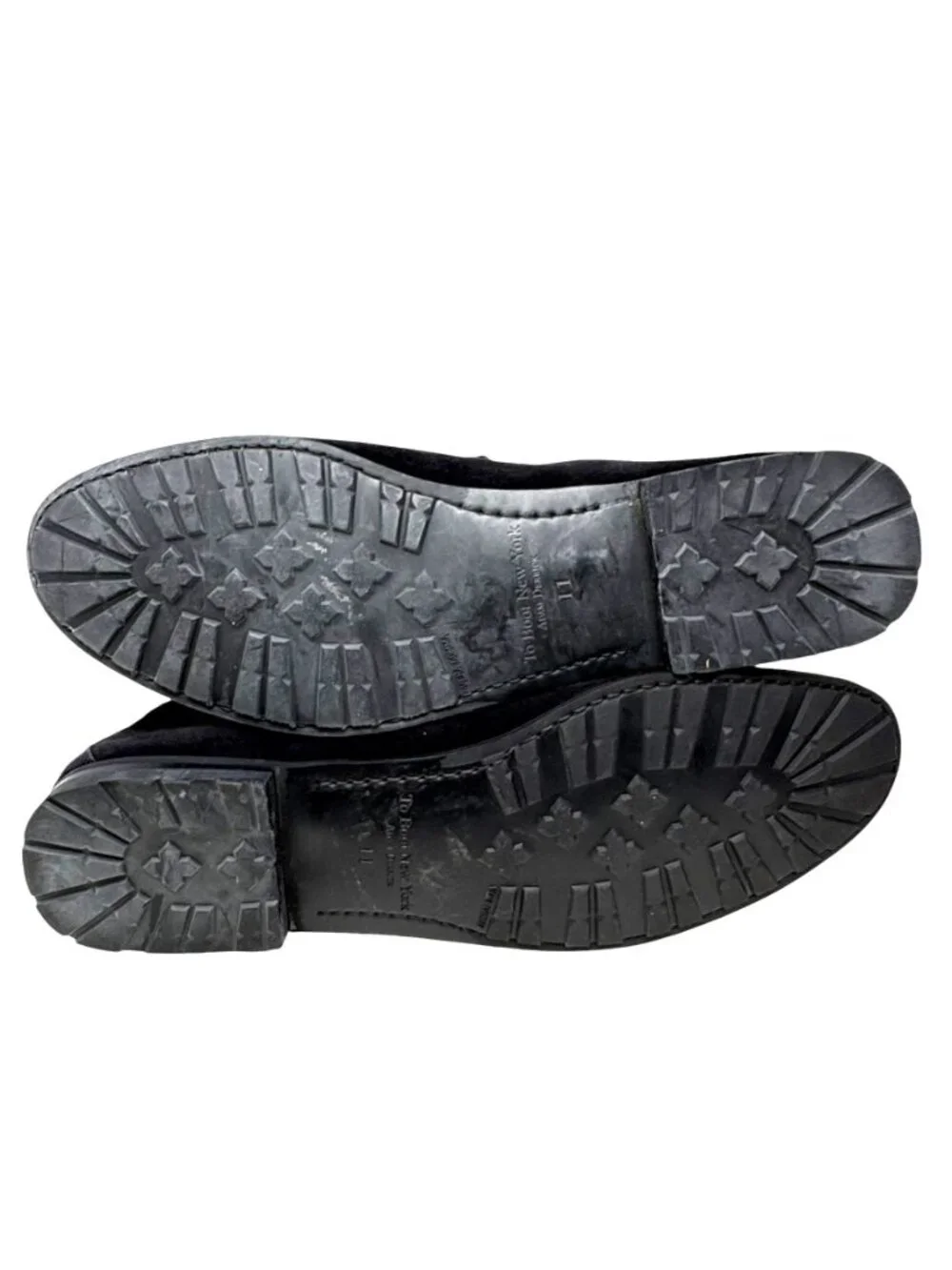 To Boot New York 2804 Black Suede Horsebit Made Italy Dress Loafer